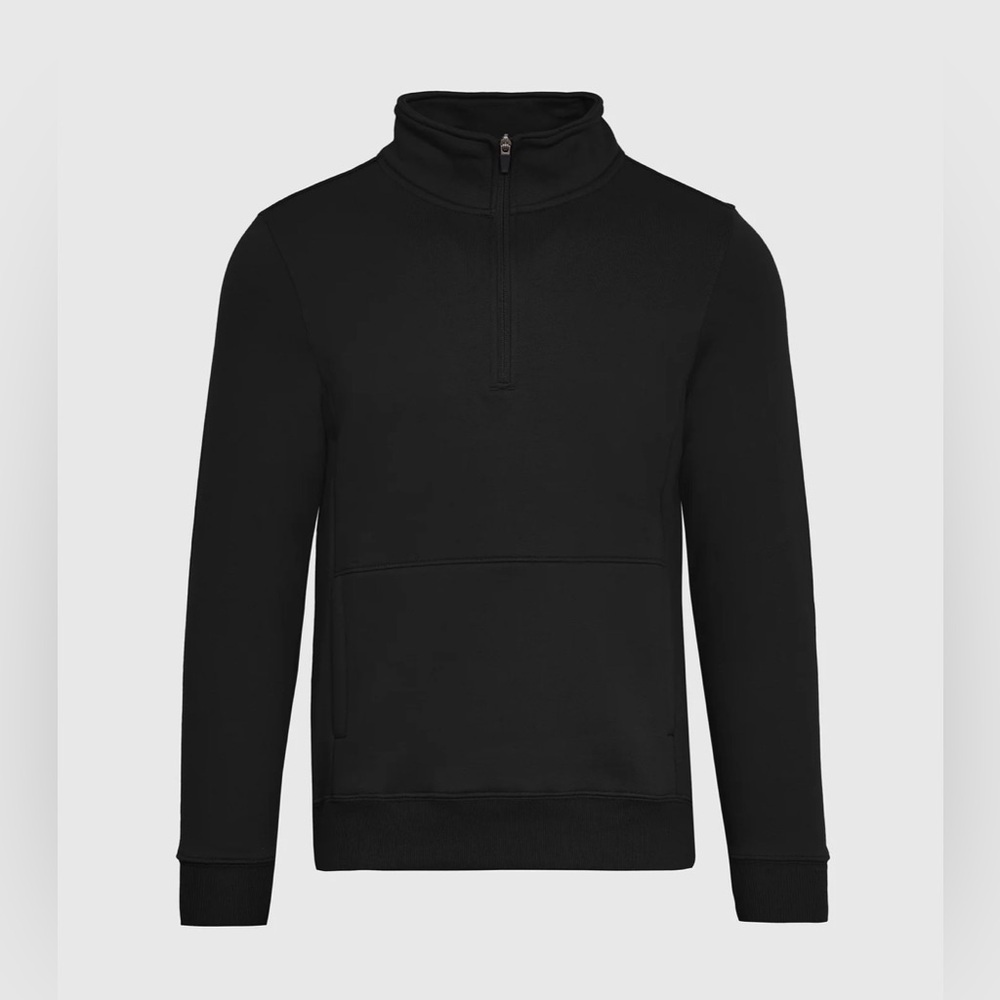 Men's True Classic Black Zip-Up Sweater M - Picture 3 of 6